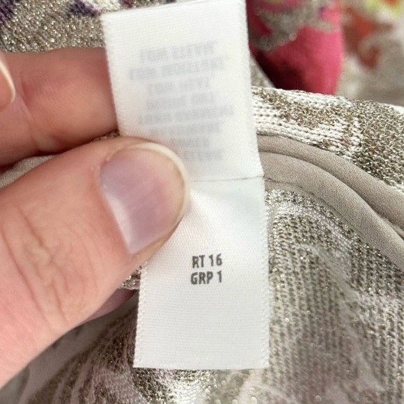 St John Embellished Metallic Floral Jacquard Knit Cardigan 8 Evening Dressy - Picture 9 of 10